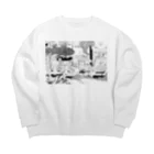 FAQと中指の町内遊泳 Big Crew Neck Sweatshirt