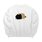 けちゃっぷごはんのお店の紙袋から猫 Big Crew Neck Sweatshirt