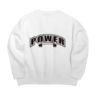 グラフィンのPROTEIN プロテイン ブラック Big Crew Neck Sweatshirt