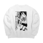 株式会社スガノワークスのワクチンを怖がるいたいけな女子高生 Big Crew Neck Sweatshirt