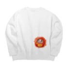 ぽかぽか屋のニコニコのダルマちゃん Big Crew Neck Sweatshirt