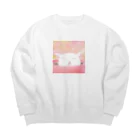 ミズノ リエ　グッズのあごのせ寝 Big Crew Neck Sweatshirt