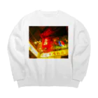 NEON LIGHT STARSの香港九龍カンフー Big Crew Neck Sweatshirt