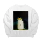 comme des léspaceのどっかの天文台 Big Crew Neck Sweatshirt