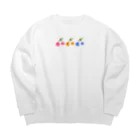 おやすみねんねのさくらんぼ(3色) Big Crew Neck Sweatshirt