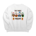 キッチュの三国志パンダ Big Crew Neck Sweatshirt