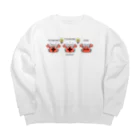 イラスト MONYAAT のたしかに　たしかに　ただのカニ*A Big Crew Neck Sweatshirt