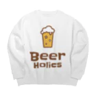 BeerHolicsのBeerHolics ロゴ大 Big Crew Neck Sweatshirt