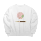 cotton-berry-pancakeの練り切りちゃん Big Crew Neck Sweatshirt