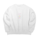 ハレオンナのパステル三原色 Big Crew Neck Sweatshirt