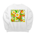 ✨🌈✨ユラクラカン🇯🇵 ✨🌈✨の🥗ご機嫌サラダDAY🥗 Big Crew Neck Sweatshirt