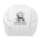 onehappinessのワイマラナー Big Crew Neck Sweatshirt