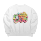 FEEL THE GROOVEのBRUSH TEETH Big Crew Neck Sweatshirt