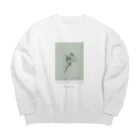 rilybiiのbouquet green Big Crew Neck Sweatshirt