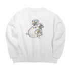 トグロのカビちゃった肉まんヘリ Big Crew Neck Sweatshirt