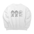なんとか屋さん＠野山はゆるのかわいいお釈迦さまと鶏さん Big Crew Neck Sweatshirt