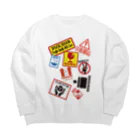 福陀落海灣公司の我很脆弱 Big Crew Neck Sweatshirt