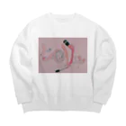 mikotodenkiのmakeLove Big Crew Neck Sweatshirt