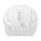 かーすのカップル　彼氏目線　背中無し Big Crew Neck Sweatshirt