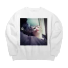 ぽいぽいまるまるの生意気まる Big Crew Neck Sweatshirt