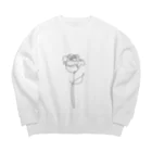 SAN-LINEの薔薇 Big Crew Neck Sweatshirt