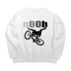 komgikogikoのnoob(ヘッタクソ)クロ Big Crew Neck Sweatshirt