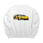 PuRiHaのスポーツカーでー Big Crew Neck Sweatshirt