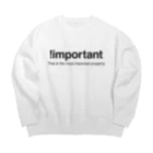 もりてつの!important Big Crew Neck Sweatshirt