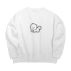 ふわふわのふわふわわんちゃん Big Crew Neck Sweatshirt