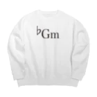 13ackgroundmusicの♭Gm Big Crew Neck Sweatshirt