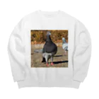 群馬非公認キャラクターのハト人 Big Crew Neck Sweatshirt