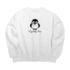 イラスト MONYAAT のぶわっとな スズメがちゅんB*M配置 Big Crew Neck Sweatshirt