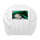 チワワのわさわさのわさわさ Big Crew Neck Sweatshirt