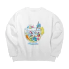 しじょるのペンギンとフルーツサワー Big Crew Neck Sweatshirt