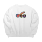 yamame1000ninのカラフルシタールタブラ Big Crew Neck Sweatshirt