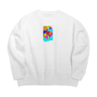 朝焼けの水に浮かぶ☆ta☆wa☆si☆ Big Crew Neck Sweatshirt