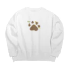 Ur my sunshine☀︎のPaw's paw 🐾 Big Crew Neck Sweatshirt