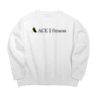 ACE1fitnessのACE1fitness original item Big Crew Neck Sweatshirt