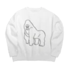 tanemaki zakkaのgorilla Big Crew Neck Sweatshirt