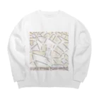 LeafCreateのQuite Stone Pure Dress Big Crew Neck Sweatshirt