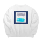 こどもびじゅつかんの４歳のお絵かき Big Crew Neck Sweatshirt