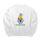 川上農園公式グッズのWakame Big Crew Neck Sweatshirt