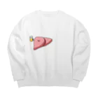 ごみの肝臓くん Big Crew Neck Sweatshirt