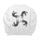 Vermeer-ふぇるめーるのふぇるくん　かざぐるま Big Crew Neck Sweatshirt