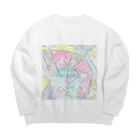 LeafCreateのQuite Stone Light Running Big Crew Neck Sweatshirt