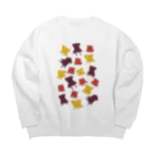 いきものや　のの（別館）のたこたこたこシルエット Big Crew Neck Sweatshirt