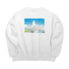 おがひショップの夏の終わりに Big Crew Neck Sweatshirt