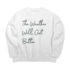 PiZakkuのThe Weather Big Crew Neck Sweatshirt