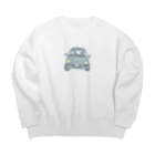 サメ わりとおもいのハンドルをにぎるサメ Big Crew Neck Sweatshirt