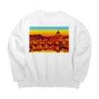 GALLERY misutawoのイタリア ローマの夕暮れ Big Crew Neck Sweatshirt